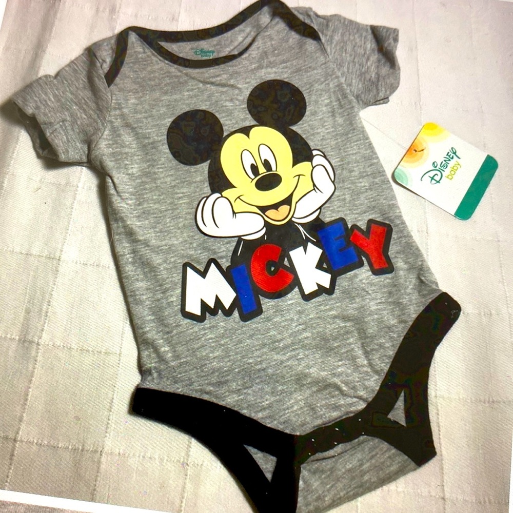 New Mickey Mouse onesie 3- 6 M  6-9 M